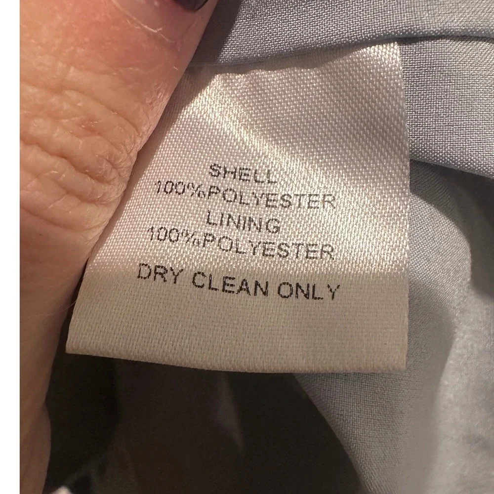 Harlyn Dusty Blue Ruffle Maxi‎ Dress XS Formal Cocktail Bridesmaid - Picture 10 of 11